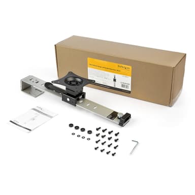 StarTech.com Cubicle Monitor Mount - Cubicle Wall Single Monitor Hanger - Up to 34" VESA Mount Display - Height Adjustable Ergonomic Office Cubicle Hanging Flat Panel Hook & Clamp Bracket view 5