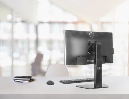 Manhattan Desk Mount for TV & Monitors (Gas Spring), Stand Assembly, Tilt/Swivel/Rotation/Height, For screens: 10" to 27", VESA compatibility: 75x75 and 100x100mm - check the dimensions of the four mounting holes on back of screen to ensure it fits, Max 8kg,Bracket