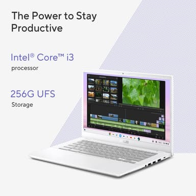 ASUS Chromebook Plus CX34 CB3402CVA-MW0586 Intel® Core™ i3 i3-1315U 35.6 cm (14") Touchscreen Full HD 8 GB LPDDR5-SDRAM 128 GB UFS Wi-Fi 6E (802.11ax) ChromeOS Grey view 13