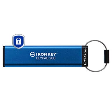Kingston Technology IronKey 256GB Keypad 200, FIPS 140-3 Lvl 3 AES-256 Encrypted view 2