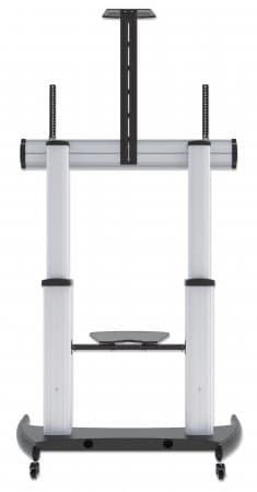 Manhattan Trolley Mount Stand for TV & Monitors, For screens: 60" to 100",VESA compatibility:all between 200x200 to 800x600mm -check the dimensions of the four mounting holes on back of screen to ensure it fits,Max 100kg,Height adjustable 1200 to 1685mm,LFD,Bracket view 6