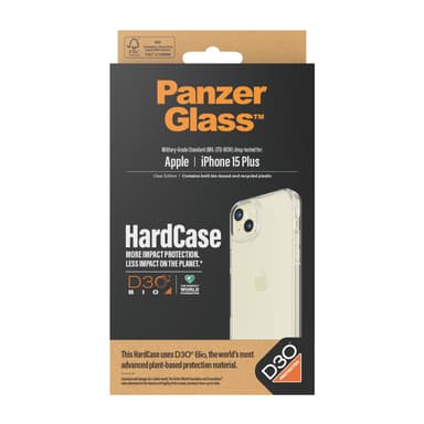 PanzerGlass ® HardCase Transparent w. D3O® iPhone 15 Plus view 4