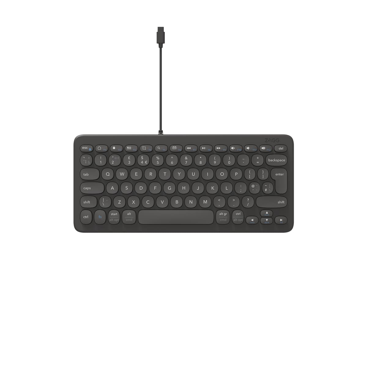 ZAGG Connect 12C keyboard Universal USB QWERTY UK English Black