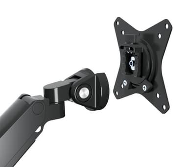 Manhattan Dual Desk Mount for TV & Monitors (Full Motion Gas Spring) with built-in Dock, For screens to 27", Ports (x7): Ethernet,HDMI (x2),USB-A (x3) and USB-C,Power Delivery (100W) to USB-C Port (Separate USB-C wall charger/cable needed),VESA: 75x75 and 100x100mm view 5