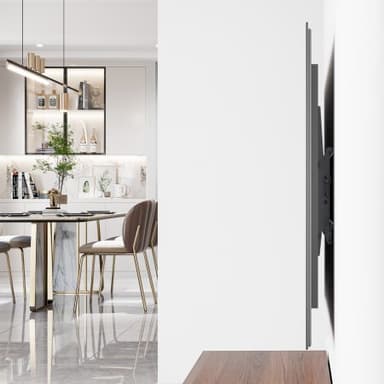 Manhattan Wall Mount for TV & Monitors (Tiltable Low Profile), For screens 37" to 100", VESA compatibility: all between 200x200mm to 800x400mm - check the dimensions of the four mounting holes on back of screen to ensure it fits, Max 70kg, Bracket view 7