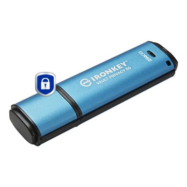 Kingston Technology IronKey 256GB Vault Privacy 50 AES-256 Encrypted, FIPS 197 view 3