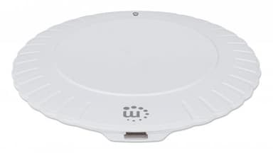 Manhattan Smartphone Wireless Charging Pad, 5W charging, QI certified, White, Micro-USB to USB-A cable included, Micro-USB input into pad, USB-A wall charger/input required (not included), Cable 0.5m, Three Year Warranty view 5