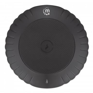 Manhattan Smartphone Wireless Charging Pad, 5W charging, QI certified, Black, Micro-USB to USB-A cable included, Micro-USB input into pad, USB-A wall charger/input required (not included), Cable 0.5m, Three Year Warranty view 6
