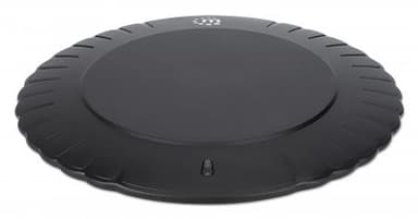 Manhattan Smartphone Wireless Charging Pad, 5W charging, QI certified, Black, Micro-USB to USB-A cable included, Micro-USB input into pad, USB-A wall charger/input required (not included), Cable 0.5m, Three Year Warranty view 4
