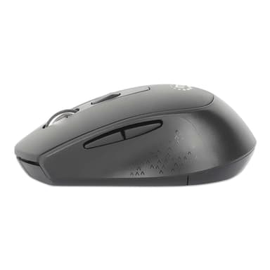 Manhattan MW6020 Wireless Mouse, Black, Adjustable 800/1200/1600dpi via top-mount push-button control, 2.4Ghz (effective range up to 10m), USB, Optical, Ambidextrous, Six Button with Scroll Wheel, USB-A nano receiver, AA battery (included) view 5