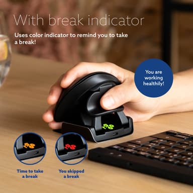 R-Go Tools Ergonomic mouse R-Go Twister, with break software, ambidextrous mouse for both hands, foldable, bluetooth and wired view 12