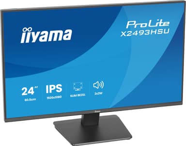 iiyama ProLite X2493HSU-B1 computer monitor 60.5 cm (23.8") 1920 x 1080 pixels Full HD LED Black view 7