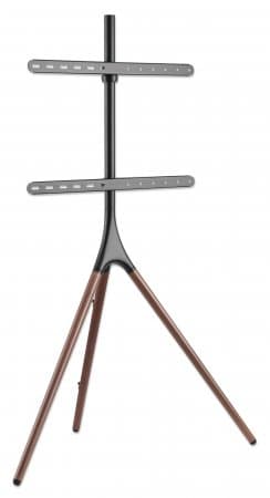 Manhattan Tripod Floor Mount for TV & Monitors, Stand Assembly, For screens: 37" to 65", VESA compatibility: all between 200x200 to 600x400mm - check the dimensions of the four mounting holes on back of screen to ensure it fits, Max 32kg, Black, LFD, Bracket view 3
