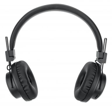 Manhattan Bluetooth On-Ear Headset, Microphone, FM Radio, Integrated Controls, 8 hour usage time, Max Range 10m, MicroSD Card slot, 3.5mm Aux port, Bluetooth v5.0, USB-A charging cable included, Three Year Warranty view 4