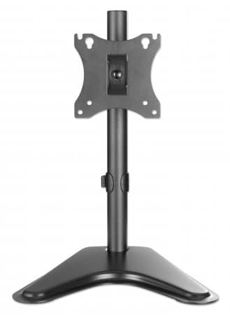 Manhattan Desk Mount for TV & Monitors, Stand Assembly, Tilt/Swivel/Rotation, For screens 10" to 27", VESA compatibility: 75x75 and 100x100mm - check the dimensions of the four mounting holes on back of screen to ensure it fits, Max 7kg, Black, Bracket view 4
