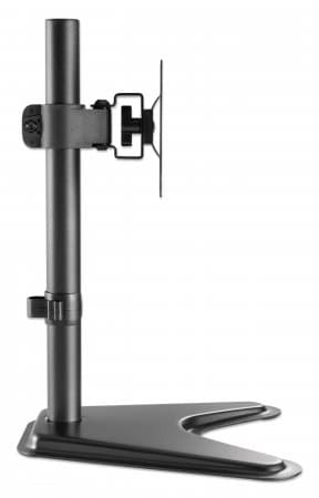Manhattan Desk Mount for TV & Monitors, Stand Assembly, Tilt/Swivel/Rotation, For screens 10" to 27", VESA compatibility: 75x75 and 100x100mm - check the dimensions of the four mounting holes on back of screen to ensure it fits, Max 7kg, Black, Bracket view 6