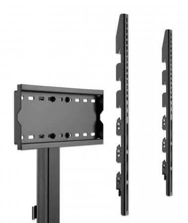 Manhattan Floor Stand for TV & Monitor Mounts (Ultra Slim), Stand Assembly, For screens: 37" to 55", VESA compatibility: all between 200x200 to 400x400mm - check the dimensions of the four mounting holes on back of screen to ensure it fits, Max 40kg, LFD, Bracket view 3