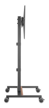 Manhattan Trolley Mount Stand for TV & Monitors, For screens: 34" to 55", VESA compatibility: all between 200x200 to 400x400mm - check the dimensions of the four mounting holes on back of screen to ensure it fits, Max 35kg, Height-adjustable to four levels, Bracket view 3