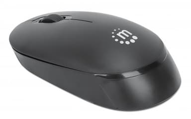 Manhattan Performance III Wireless Mouse, Black, 1000dpi, 2.4Ghz (up to 10m), USB, Optical, Ambidextrous, Three Button with Scroll Wheel, USB nano receiver, AA battery (not included), Low friction base, Three Year Warranty view 3