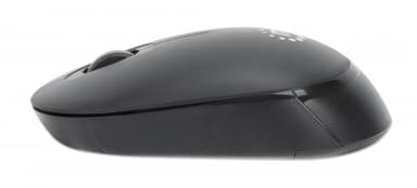 Manhattan Performance III Wireless Mouse, Black, 1000dpi, 2.4Ghz (up to 10m), USB, Optical, Ambidextrous, Three Button with Scroll Wheel, USB nano receiver, AA battery (not included), Low friction base, Three Year Warranty view 5