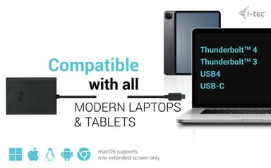 i-tec USB-C Dual 4K/60Hz (single 8K/30Hz) DP Video Adapter view 10