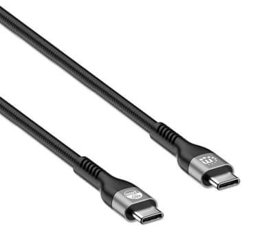 Manhattan Fast USB-C to USB-C Cable (240W), 2m, 240W Laptop Charging, Works with ALL Laptops (Note additional USB-C 240W wall charger needed), Extra-Long Reach for Desk or Floor Sockets, 3 year Warranty view 3