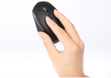 Manhattan MW6020 Wireless Mouse, Black, Adjustable 800/1200/1600dpi via top-mount push-button control, 2.4Ghz (effective range up to 10m), USB, Optical, Ambidextrous, Six Button with Scroll Wheel, USB-A nano receiver, AA battery (included) view 11