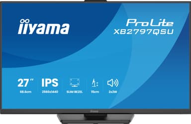 iiyama ProLite XB2797QSU-B1 computer monitor 68.6 cm (27") 2560 x 1440 pixels Quad HD LED Black view 7