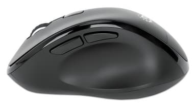 Manhattan Ergonomic Wireless Mouse, Right Handed, Adjustable 800/1200/1600dpi, 2.4Ghz (up to 10m), Six Button with Scroll Wheel, Combo USB=A and USB-C receiver, Black, AA battery (included), Three Year Warranty view 6