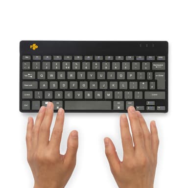 R-Go Tools Ergonomic keyboard R-Go Compact Break, compact keyboard with break software, QWERTY (UK), Bluetooth, black view 6