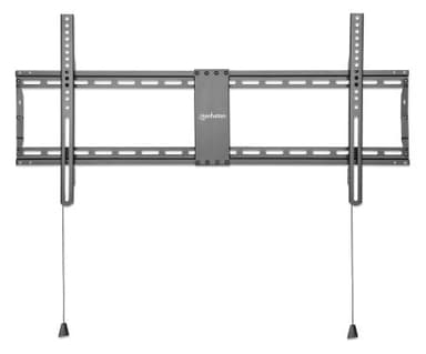 Manhattan Wall Mount for TV & Monitors (Fixed Low Profile), For screens 43" to 100", VESA compatibility: all between 200x200mm to 800x400mm - check the dimensions of the four mounting holes on back of screen to ensure it fits, Max 70kg, Black, Bracket view 4