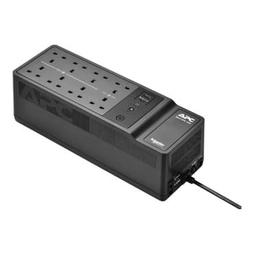 APC Back-UPS, 1050VA/600W Floor/Wall Mount, 230V, 8x British BS1363A outlets, USB Type A+C Port, User Replaceable Battery view 3