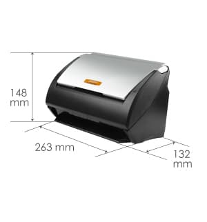 Plustek SmartOffice PS186 ADF scanner 600 x 600 DPI A4 Black, Silver view 3