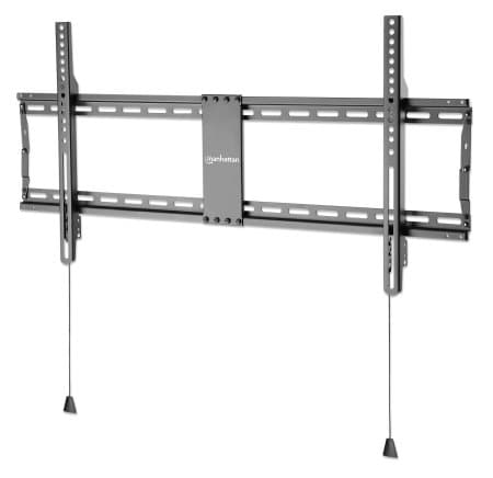 Manhattan Wall Mount for TV & Monitors (Fixed Low Profile), For screens 43" to 100", VESA compatibility: all between 200x200mm to 800x400mm - check the dimensions of the four mounting holes on back of screen to ensure it fits, Max 70kg, Black, Bracket
