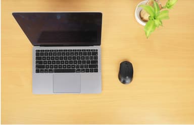 Manhattan MW6020 Wireless Mouse, Black, Adjustable 800/1200/1600dpi via top-mount push-button control, 2.4Ghz (effective range up to 10m), USB, Optical, Ambidextrous, Six Button with Scroll Wheel, USB-A nano receiver, AA battery (included) view 9
