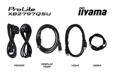 iiyama ProLite XB2797QSU-B1 computer monitor 68.6 cm (27") 2560 x 1440 pixels Quad HD LED Black view 27