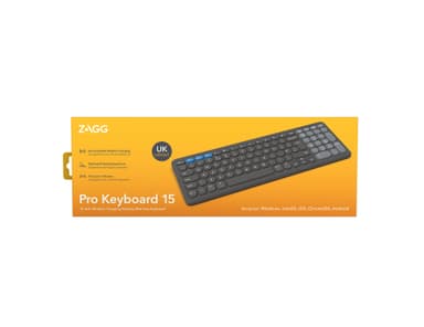 ZAGG Pro 15 keyboard Universal Bluetooth QWERTY UK English Black view 5