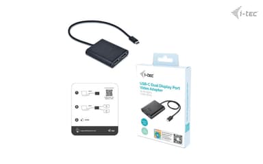 i-tec USB-C Dual 4K/60Hz (single 8K/30Hz) DP Video Adapter view 5