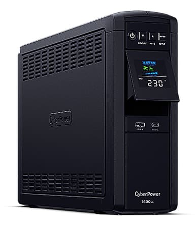 CyberPower CP1600EPFCLCD-UK uninterruptible power supply (UPS) Line-Interactive 1.6 kVA 1000 W 6 AC outlet(s) view 2