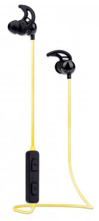 Manhattan Bluetooth In-Ear Headset, Multi Coloured Cable Light, Omnidirectional Mic, Integrated Controls, Ear Hook for Secure Fit, 5 hour usage time (approx), Max Range 10m, Bluetooth v4.0, Rainproof, USB-A charging cable incl, 3 Year Warranty view 6
