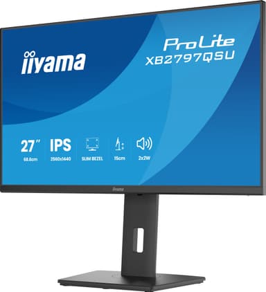 iiyama ProLite XB2797QSU-B1 computer monitor 68.6 cm (27") 2560 x 1440 pixels Quad HD LED Black view 11