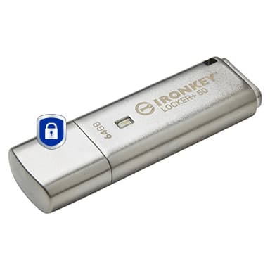 Kingston Technology IronKey 64GB IKLP50 AES USB, w/256bit Encryption view 3