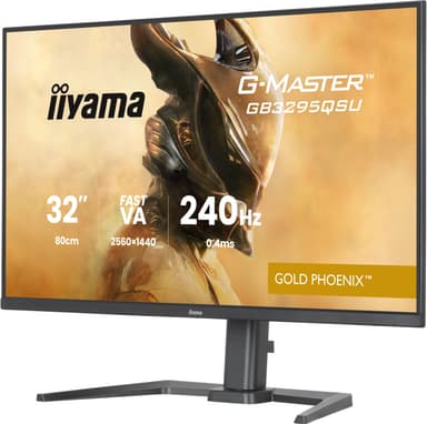 iiyama G-MASTER GB3295QSU-B1 computer monitor 80 cm (31.5") 2560 x 1440 pixels Quad HD LED Black view 3