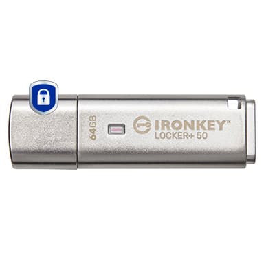 Kingston Technology IronKey 64GB IKLP50 AES USB, w/256bit Encryption view 2