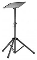 Manhattan Tripod Floor Mount for TV/Monitor/Projector/Laptop, For screens: 13" to 32", VESA compatibility: 75x75 and 100x100mm - check the dimensions of the four mounting holes on back of screen to ensure it fits, Max 15kg, Height Adjustable, Black, Bracket view 1