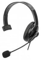 Manhattan Mono Over-Ear Headset (USB), Reversible Microphone Boom (padded), Retail Box Packaging, In-Line Volume/Mute Control, Padded Ear Cushion, USB-A for both sound and mic use, cable 2m, Three Year Warranty view 1
