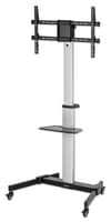 Manhattan Trolley Mount Stand for TV & Monitors, For screens: 37" to 86", -10 to 5° Tilt, 90° Rotation, VESA compatibility: all between 200x200 to 600x400mm - check the dimensions of the four mounting holes on back of screen to ensure it fits, Max 50kg, Bracket