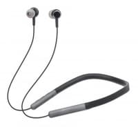 Manhattan Bluetooth In-Ear Headset with Neckband, Microphone, Integrated Controls, Sweatproof, Noise Isolating, 5 hour usage time, Max Range 10m, MicroSD Card slot, Bluetooth v5.0, USB-A charging cable included, Three Year Warranty view 1