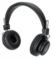 Manhattan Bluetooth On-Ear Headset, Microphone, FM Radio, Integrated Controls, 8 hour usage time, Max Range 10m, MicroSD Card slot, 3.5mm Aux port, Bluetooth v5.0, USB-A charging cable included, Three Year Warranty view 1