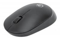 Manhattan Performance III Wireless Mouse, Black, 1000dpi, 2.4Ghz (up to 10m), USB, Optical, Ambidextrous, Three Button with Scroll Wheel, USB nano receiver, AA battery (not included), Low friction base, Three Year Warranty view 1
